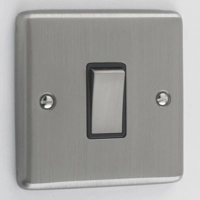 Ensemble Brushed Chrome Light Switch