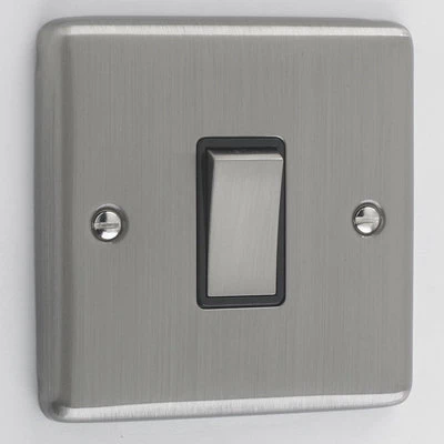 Ensemble Brushed Chrome Intermediate Light Switch