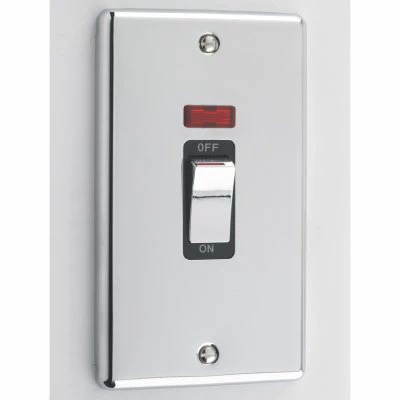 Ensemble Polished Chrome Cooker (45 Amp Double Pole) Switch