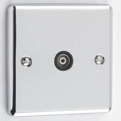 Ensemble Polished Chrome TV Socket