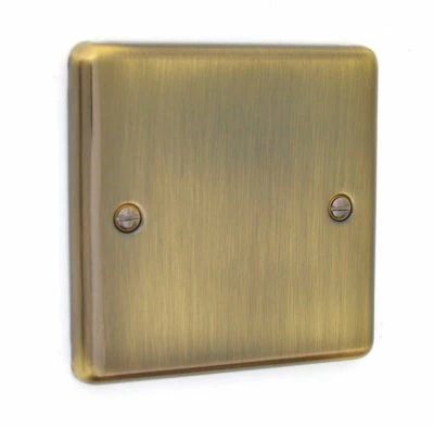 Ensemble Antique Brass Blank Plate