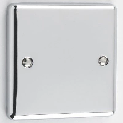 Ensemble Polished Chrome Blank Plate