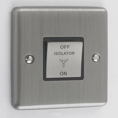 Ensemble Brushed Chrome Fan Isolator