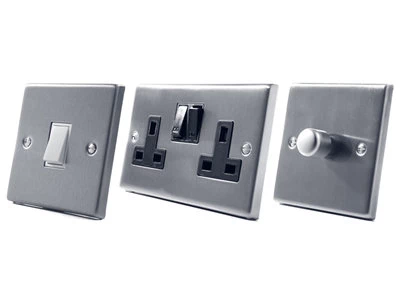 Timeless Classic Satin Chrome TV Socket