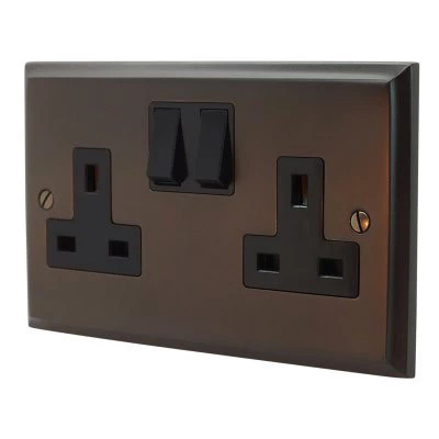 Style Silk Bronze TV and SKY Socket