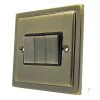 3 Gang 10 Amp 2 Way Light Switches : Black Trim