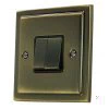 2 Gang 10 Amp 2 Way Light Switches : Black Trim