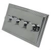 4 Gang 100W 2 Way LED (Trailing Edge) Dimmer (Min Load 1W, Max Load 100W)