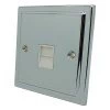 1 Gang Telephone Master Socket : White Trim