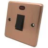 20 Amp Double Pole Switch with Neon : Black Trim