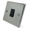 1 Gang 2 Way Light Switch : Black Trim