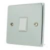 1 Gang 2 Way Light Switch : White Trim