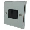 2 Gang 2 Way Light Switch : Black Trim