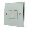 2 Gang 2 Way Light Switch : White Trim