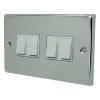 4 Gang 2 Way Light Switch : White Trim