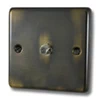 1 Gang Satellite Socket : Black Trim