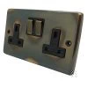 2 Gang - Double 13 Amp Switched Plug Socket