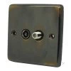 TV | Satellite Socket : Black Trim