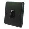 1 Gang 10 Amp 2 Way Light Switch - Black Nickel Switch