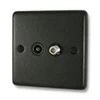 TV | Satellite Socket : Black Trim