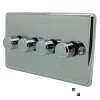 4 Gang 100W 2 Way LED (Trailing Edge) Dimmer (Min Load 1W, Max Load 100W)