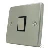 1 Gang 2 Way Light Switch : Black Trim