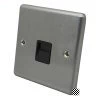 1 Gang - Single master telephone point (only 1 master point required per line - use extension sockets for additional points) : Black Trim