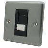 1 Gang RJ45 Cat 6 Socket : Black Trim