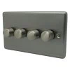 4 Gang 100W 2 Way LED (Trailing Edge) Dimmer (Min Load 1W, Max Load 100W)