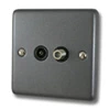 TV | Satellite Socket : Black Trim