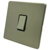 1 Gang 10 Amp 2 Way Light Switch : Black Trim