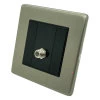 1 Gang Satellite Socket : Black Trim