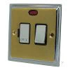 With Neon - Fused outlet with on | off switch and indicator light : Black Trim