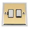 Without Neon - Fused outlet with on | off switch : Black Trim