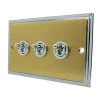 3 Gang 2 Way Toggle Light Switches