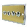 4 Gang 2 Way Toggle Light Switches