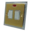 With Neon - Fused outlet with on | off switch and indicator light : White Trim