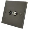 TV | Satellite Socket : Black Trim