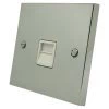 1 Gang Telephone Master Socket : White Trim