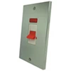 45 Amp Double Pole Switch - Single Plate : White Trim