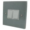 2 Gang 2 Way 6 Amp Switches : White Trim