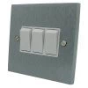 3 Gang 2 Way 6 Amp Switches : White Trim