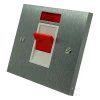 45 Amp Double Pole Switch - Single Plate : White Trim