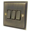 3 Gang 2 Way Light Switch