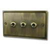 3 Gang 2 Way Toggle Light Switches