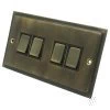 4 Gang 2 Way Light Switch