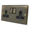 2 Gang - Double 13 Amp Switched Plug Socket