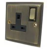 1 Gang - Single 13 Amp Switched Plug Socket