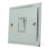 1 Gang 2 Way Light Switch : White Trim