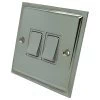 2 Gang 2 Way Light Switch : White Trim